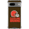 NFL Cleveland Browns Distressed Google Pixel 7a Clear Case